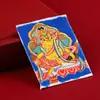 Pintura Thangka de Arena Mineral de los Cinco Señores, Buda de la Medicina, Zaki Lamu, Tara Verde y el Buda del Destino Personal, con Imágenes Intercambiables, Thangka de Estilo Chino