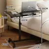 Mesa Lateral Transfronteiriça Sala de Estar Antiga Móvel Pequena Mesa de Café com Rodas Mesa de Cabeceira Mesa Lateral de Sofá Mesa de Cabeceira para Laptop na Cama