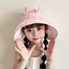 Chapéu Viseira de Proteção Solar Infantil, Chapéu de Sol de Algodão com Estampa de Frutas para Meninas de Verão, Chapéu de Sol para Bebê, Proteção UV