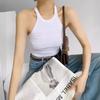 Camisola Sexy Sexy de Cuello Halter para Mujer 2025 Nuevo Estilo de Principios de Primavera Top Corto de Hombro Ajustado para Mujer