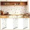 Venta al por mayor de fábrica transfronteriza Lámina de aluminio Autoadhesiva Ignífuga, Resistente a Altas Temperaturas, Impermeable Azulejo de Gabinete Renovación Estufa de Cocina Pegatinas a Prueba de Aceite