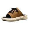 Chinelo Masculino 2025 Verão Novo Antiderrapante Casual Masculino para Uso Externo Esportivo Solado Grosso Sandálias de Praia Sapatos de Praia