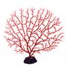 Decoración paisajística para acuario, pecera, simulación de coral, árbol de hierro del Mar Negro, resina de simulación, rama de coral rojo, adornos de hierba de agua azul