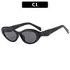 Nuevas gafas de sol retro de montura pequeña de moda Gafas de sol de personalidad simple transfronterizas europeas y americanas Gafas de sol de celebridades de Internet de moda