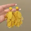 Pendientes de Flor de Margarita de Verano para Mujer, Pendientes de Diseño Nicho, Pendientes Exagerados para Fotos, Pendientes Estilo Vacaciones en la Costa
