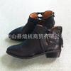 Comércio exterior tamanho grande V botas curtas femininas tecidas à mão 2020 Europa e Estados Unidos Novas botas Chelsea de bico fino de cano curto à vista