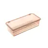 Caja de Almacenamiento Transparente Ins con Tapa, Brocha de Maquillaje, Lápiz Labial, Huevo de Belleza, Caja de Almacenamiento a Prueba de Polvo, Almacenamiento Simple y Fresco