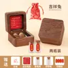 Producción Personalizada de Recuerdos de Cabello Fetal y Dientes de Leche Cabello Fetal Vientre de Conejo Cordón Umbilical de Bebé Recién Nacido Caja de Colección de Madera