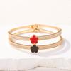 Pulsera de flor de circón con microincrustaciones personalizada transfronteriza CDD para mujer, estilo nicho de lujo ligero europeo y americano, diseño avanzado, mano abierta