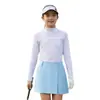 Ropa Interior Térmica Pgm Kidsren de Seda de Hielo, Ropa Fresca y Transpirable con Protección Solar, Ropa Interior Deportiva, Ropa Interior para Niñas, Ropa de Manga Larga