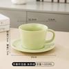 Juego de Taza y Platillo de Cerámica para Café, Taza de Desayuno de Gran Capacidad, Taza de Desayuno Estilo Ins, Taza de Té, Taza y Platillo de Desayuno en Relieve