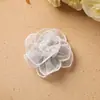 Malha Bordada Elegante Vintage com Contas de Cristal Rosa Clipe Lateral Corda de Cabelo Adorno de Cabeça Corsage Acessórios de Flor para Fantasia