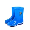 Botas de Lluvia de Dibujos Animados para Niños Antideslizantes Impermeables de Caña Media Clásicas Suaves y Cómodas de Algodón para Niños Grandes Estudiantes para la Escuela