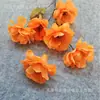 Atacado do Fabricante 6 Cabeças Gardênia e Anêmona Materiais Florais para Casamento, Flores Artificiais para Salão de Casamento, Flores Artificiais de Gardênia 6 Cabeças