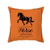 Funda de Almohada para Sofá Cama con Patrón Naranja Escandinavo Funda para Cojín de Cintura Cabecero Moderno Simple Casual