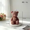 Vela aromática de oso con textura de punto en forma de corazón transfronteriza estilo Ins regalo de vacaciones detalle de boda vela