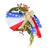 Nueva Guirnalda de Corona para el Día de la Independencia Americana del Sitio Independiente de Amazon Transfronterizo Decoración del Hogar Tela Estilo Americano