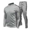 Nuevo Conjunto de Cárdigan Liso de Color Sólido de Moda Casual 2023, Chaqueta de Moda de Talla Grande Europea y Americana Transfronteriza Más Vendida para Hombre
