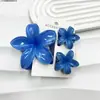Pinza para el pelo de flor de gel simple y elegante para mujer, pinza de disco para la parte trasera de la cabeza, pinza de tiburón avanzada, tarjeta para el pelo de celebridad de Internet, accesorio para el cabello