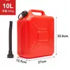 Tambor de Aceite Portátil Engrosado de Plástico HDPE para Gasolina y Diésel, 5L, 10L, 20L, Tambor de Repostaje para Automóvil y Motocicleta, Tanque de Combustible