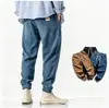 Pantalones de pana estilo harén retro japonés vintage para hombre de otoño e invierno para adolescentes, pantalones casuales para hombre