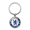 Llavero con Emblema de Equipo de Fútbol Europeo de la Copa Mundial Transfronteriza Colgante de Piedra Preciosa Time Royal Barcelona Manchester United Colgante