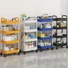 Carrito de Almacenamiento Pequeño para Cocina, Baño, Organizador Móvil de Snacks, Estante de Almacenamiento de Múltiples Niveles para Dormitorio
