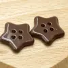 Botões de Estrela Fofos Mais Vendidos, Materiais de Botões de Artesanato DIY de Alta Qualidade, Botões para Roupas de Boneca, Botões de Estrela de Cinco Pontas de Resina com Quatro Furos