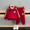 Conjunto de Sudadera para Niños 2025 Nueva Ropa de Otoño para Niños Camisa Polo Ropa de Otoño para Bebé Niños Moderno, Guapo y a la Moda