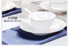 Combinación Libre Wholesale Vajilla y Platos de Porcelana Hueso Set Hogareño Lujo Ligero Plato Palillos Cerámica China y Europea