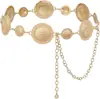 Estilo Nuevo Europeo Retro Diamante Turquesa Cadena de Cintura Vestido Accesorio de Moda Ins Versátil Temperamento Cinturón de Mujer