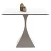 Mesa de Jantar Quadrada de Ardósia Delifon Mesa Quadrada Pequena Doméstica Mesa de Negociação Simples Moderna para Varanda e Combinação de Cadeiras