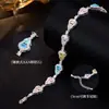 Pulsera de circón con forma de calabaza, de alta gama y personalizada, accesorio de lujo ligero para niñas, versátil para el trabajo, un regalo para el Festival Qixi