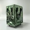 Bolsa de equipaje tipo tote con ruedas Amazon, Bolsa tejida plegable de gran capacidad con tapa, Bolsa de compras con ruedas
