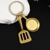 Llavero colgante de aleación estilo chino, color dorado, accesorio de regalo metálico, decoración de alta gama para cumpleaños