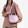 Bolso de Mano Estilo Harajuku Japonés, Bolso Cubo para Mujer, Bolso Cruzado de Hombro Nuevo Simple y Ligero para Hombre, Bolso Pequeño de Tela Versátil Casual