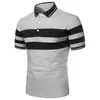 Camiseta Transpirable de Manga Corta de Verano Estilo Ins Europeo y Americano para Hombre, Camisa Polo Deportiva de Botones