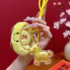 Llavero del Año del Caballo Colgante Dorado, Amuleto de Bolsa de Riqueza Instantánea, Cadena para Teléfono, Regalo de Año Nuevo, Souvenir al por Mayor