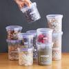 Caja grande para almacenar alimentos, tarro de plástico, tarro de cocina, tarro de almacenamiento, tarro sellado para granos