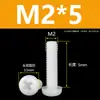 Tornillos de Plástico Phillips Cabeza Redonda Tornillos de Nylon PA66 Plástico Cabeza Plana Tornillos Aislantes Pernos M2M3M4M5M6M8