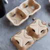 Portavasos desechable para llevar empaquetado portavasos para taza de té con leche al por mayor degradable dos tazas 4 tazas con portavasos desmontable