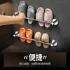 Estante para Pantuflas de Baño Acero Inoxidable Montado en Pared Sin Taladro Estante para Pantuflas para Cabina de Ducha Estante para Zapatos Almacenamiento Detrás de la Puerta del Baño