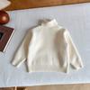 Valle del Viento 2024 Invierno Nueva Ropa Infantil Estilo Coreano Cuello Alto Una Pieza Suéter de Cachemir Suéter Engrosado para Niños y Niñas