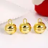 Chaveiro de sino de uma palavra de 3 cm, cor a vácuo, sino redondo com revestimento, gancho triangular, sino de Natal DIY para animais de estimação, pingente