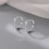 Novos Brincos Mobius de Prata Esterlina S999 Mais Vendidos para Mulheres, Design de Nicho, Tachos de Orelha Sem Dor, Brincos de Prata Pura