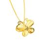 Colgante de latón chapado en oro con doble cisne, colgante de joyería, collar de cadena de caja de moda para mujer, regalo