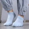 Calcetines con Dedos, Calcetines de Algodón para Mujer, Calcetines Antideslizantes, Calcetines con Dedos para Mujer, Calcetines con Dedos Separados, Tubo Corto al por Mayor, Cintura Baja, Puro