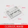 Dobradiça Espessada de Liga de Zinco Cromada Cl236 com Pino Cl209 Perfil Caixa Elétrica Porta Cl226 Dobradiça de Aço