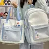 Mochila Versátil de Alta Capacidad con un Diseño Elegante para Estudiantes de Secundaria y Preparatoria, Adecuada para Niñas, Estilo Fresco y Sencillo