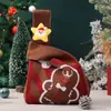 Bolsa de Regalo Tejida de Navidad, Bolso Bandolera de Regalo para Niños, Bolsa de Regalo para la Nochebuena para Novia, Bolsa para Empaquetar Dulces